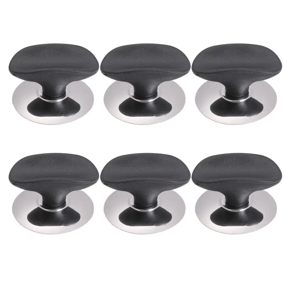 

6Pcs Pot Lid Knobs Stainless Steel Universal Heat-Resistant Pan Lid Handles Kitchen Cookware Replacement Grip Pot Cover Handles