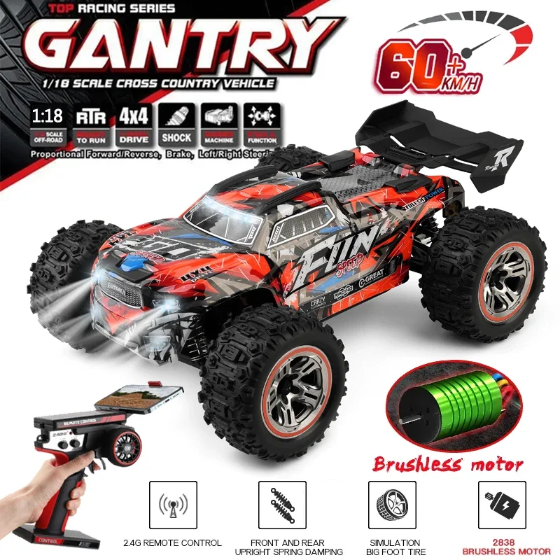 WLtoys 184008 70KM/H 4WD RC Car Professional Monster Truck High Speed Drift Racing Remote Control Cars Children's Toys for Boys