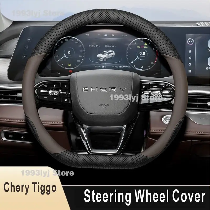 Para Chery Tiggo 2 4 7 8 Pro Jaecoo 7 8 Arrizo 5 OMODA 5 c5 e5 FX Arrizo 8 protector para volante de coche Interior de coche antideslizante