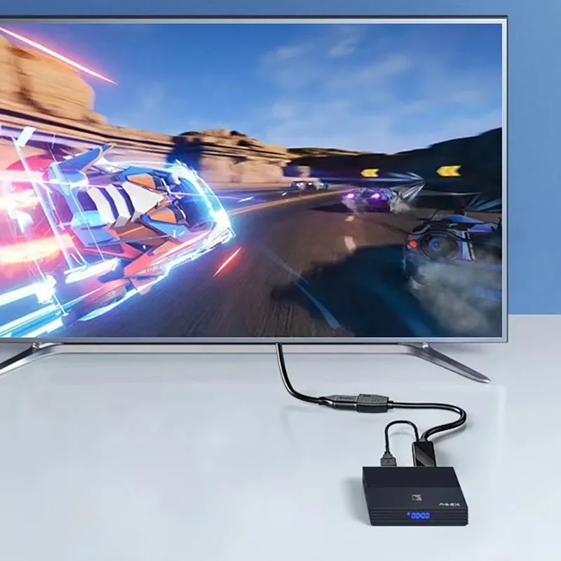 Divisor de Cable HDTV a Big DP 4K 60Hz 30HZ, convertidor de Cable de Audio y vídeo, pantalla de tarjeta gráfica con Cable USB para Monitor y portátil