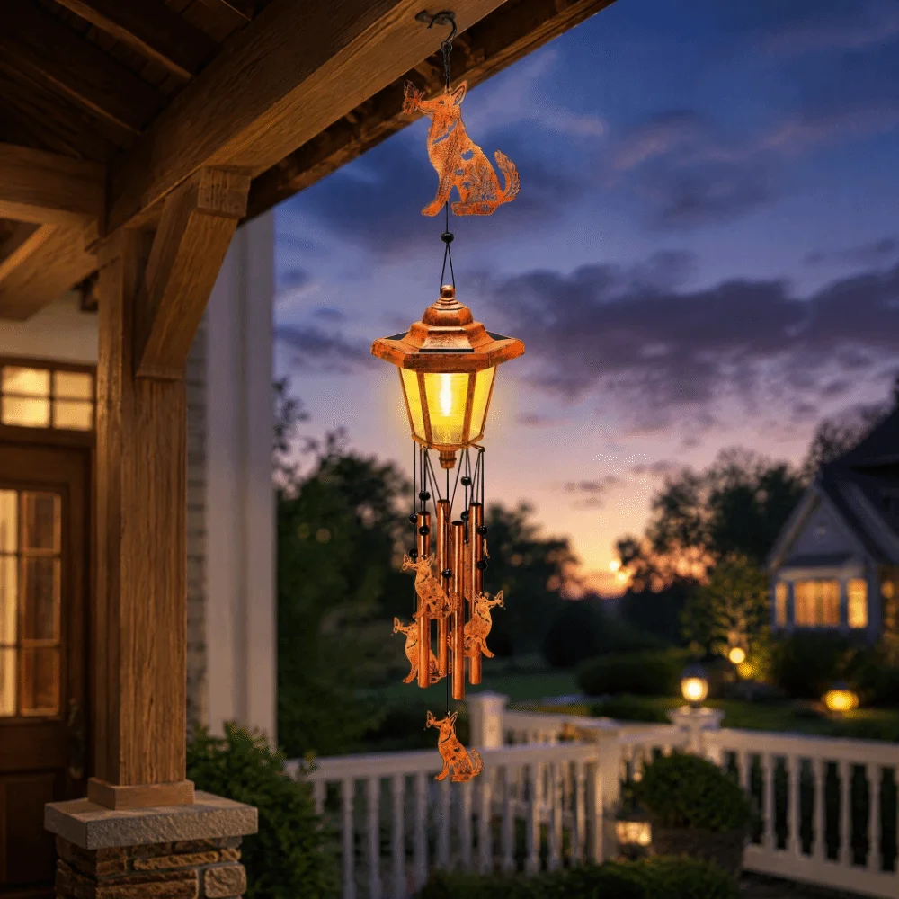 Elegant Metal Wind Chime Durable Premium Metal Wind Catcher Soft Ringing Sound Painted Ornament Garden Wind Chime