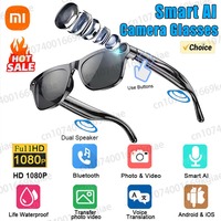 Xiaomi 1080P HD AI Smart Glasses Chat GPT 100MP Camera Bluetooth Call 260mAh Battery Voice Assistant Control Smart Glasses Hot
