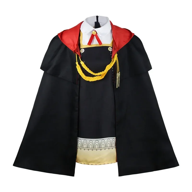 Anime Spy X Family Anya Forger Damian Desmond Cosplay Costumes Wig Black Dress Cloak Imperial Scholar School Uniform Cosplay