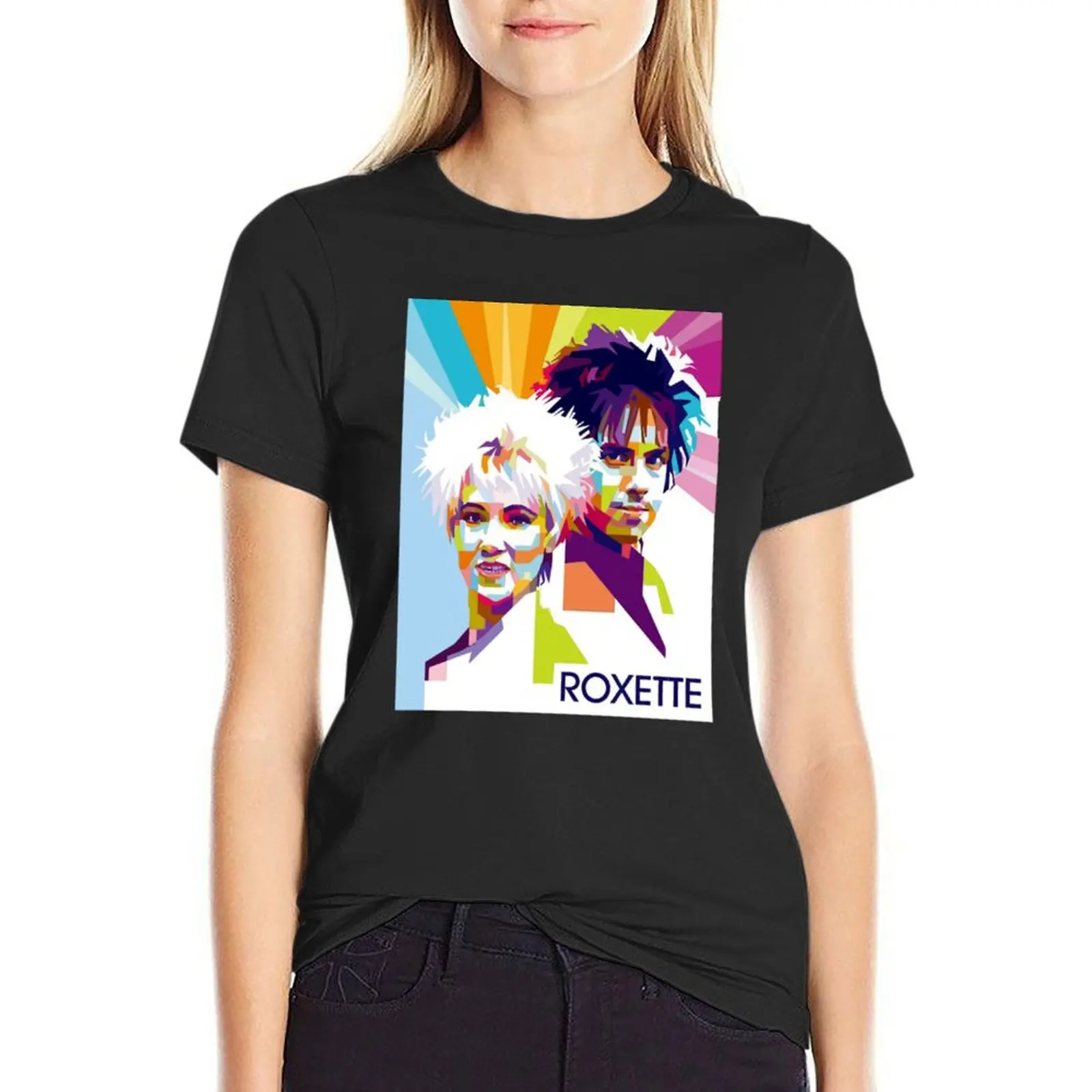 terlena-Roxette-band-kebebasan T-shirt korean fashion shirts graphic tees anime clothes workout shirts for Women