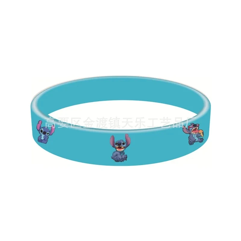 1/6pcs Anime Disney Stitch Silicone Bracelet Lilo & Stitch Kids Cartoon Figure Toys Bracelet Children\'s Wristband Bracelet Gifts