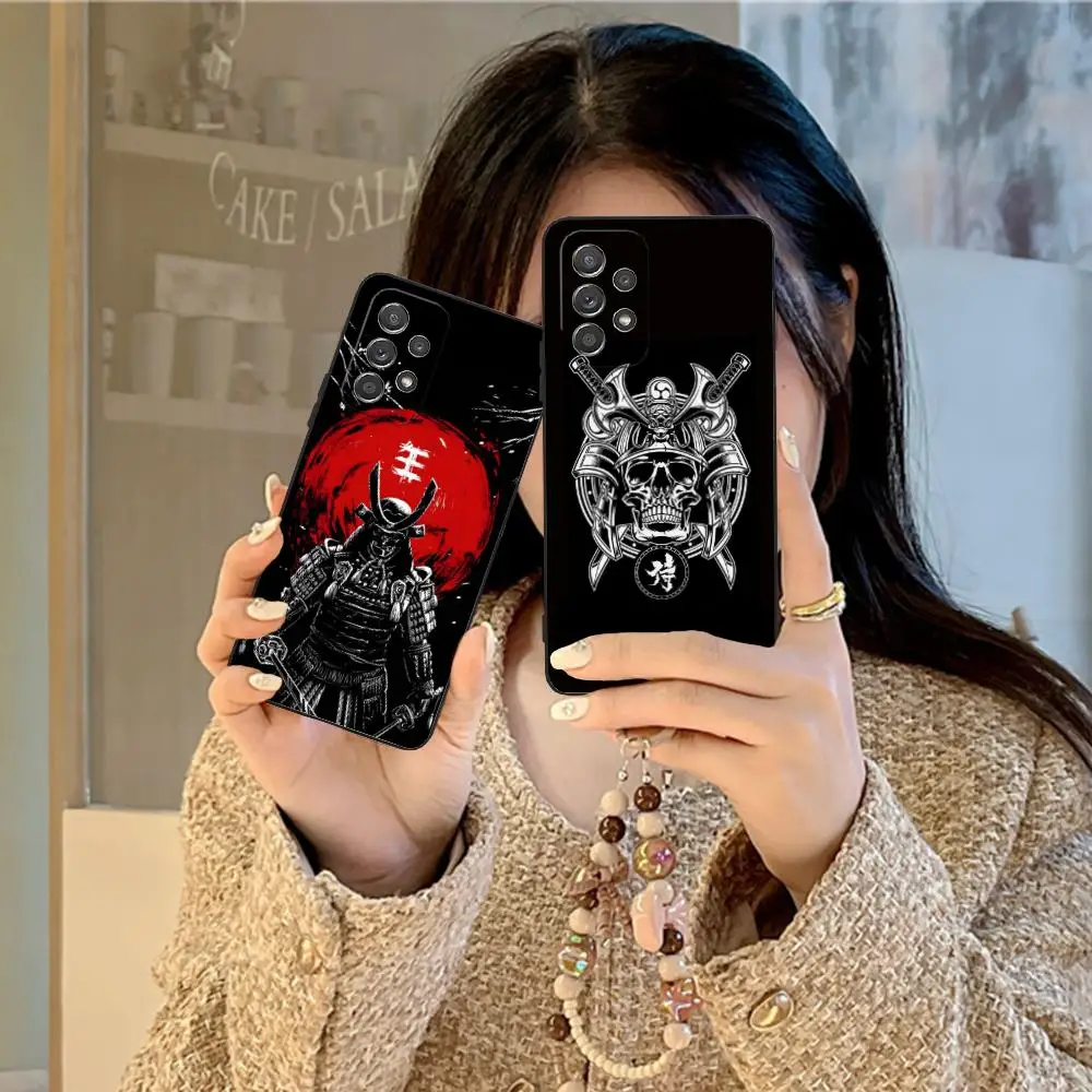 Hannya الساموراي المحارب قضية الهاتف لسامسونج غالاكسي A56 55 54 53 52 51 36 35 34 23 16 15 5G غطاء ملون جميل الهاتف الذكي #2