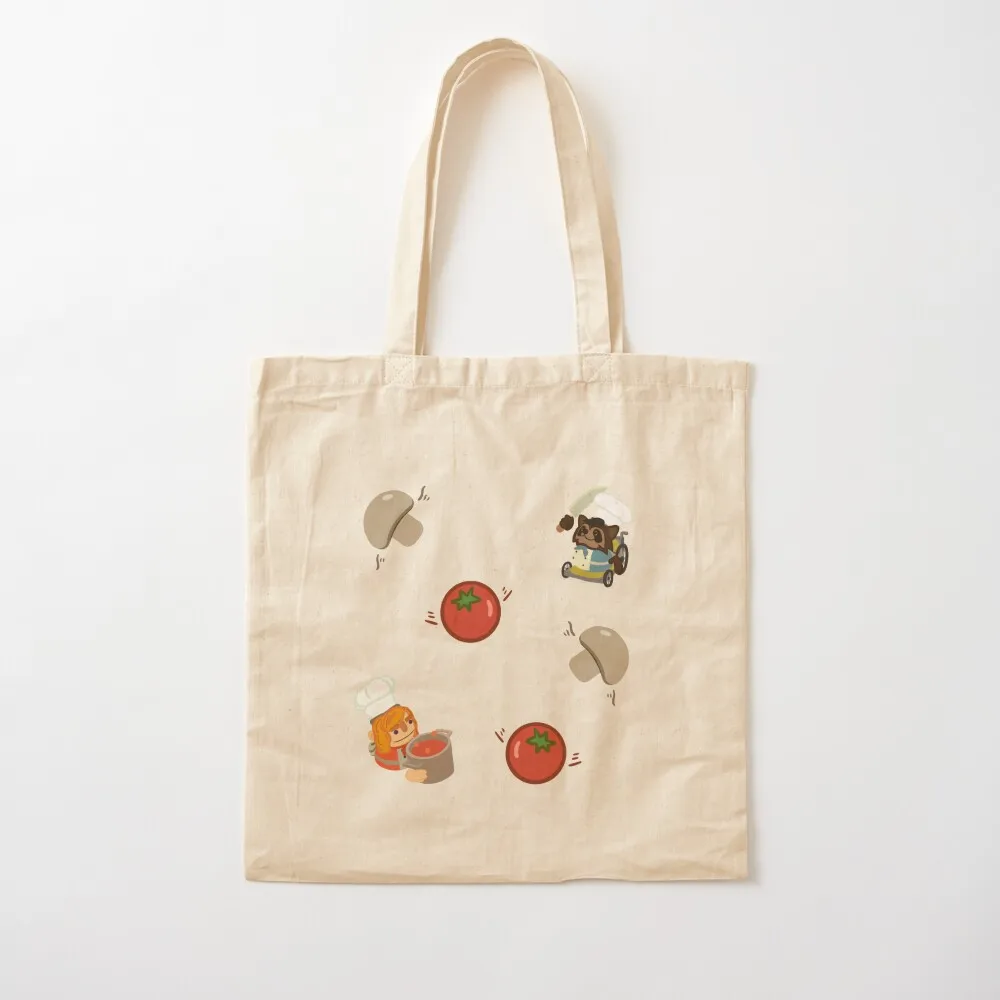 Cooking Stress (Toms and ‘Shrooms) Tote Bag shopper bags tote bag canvas Canvas Tote Bag