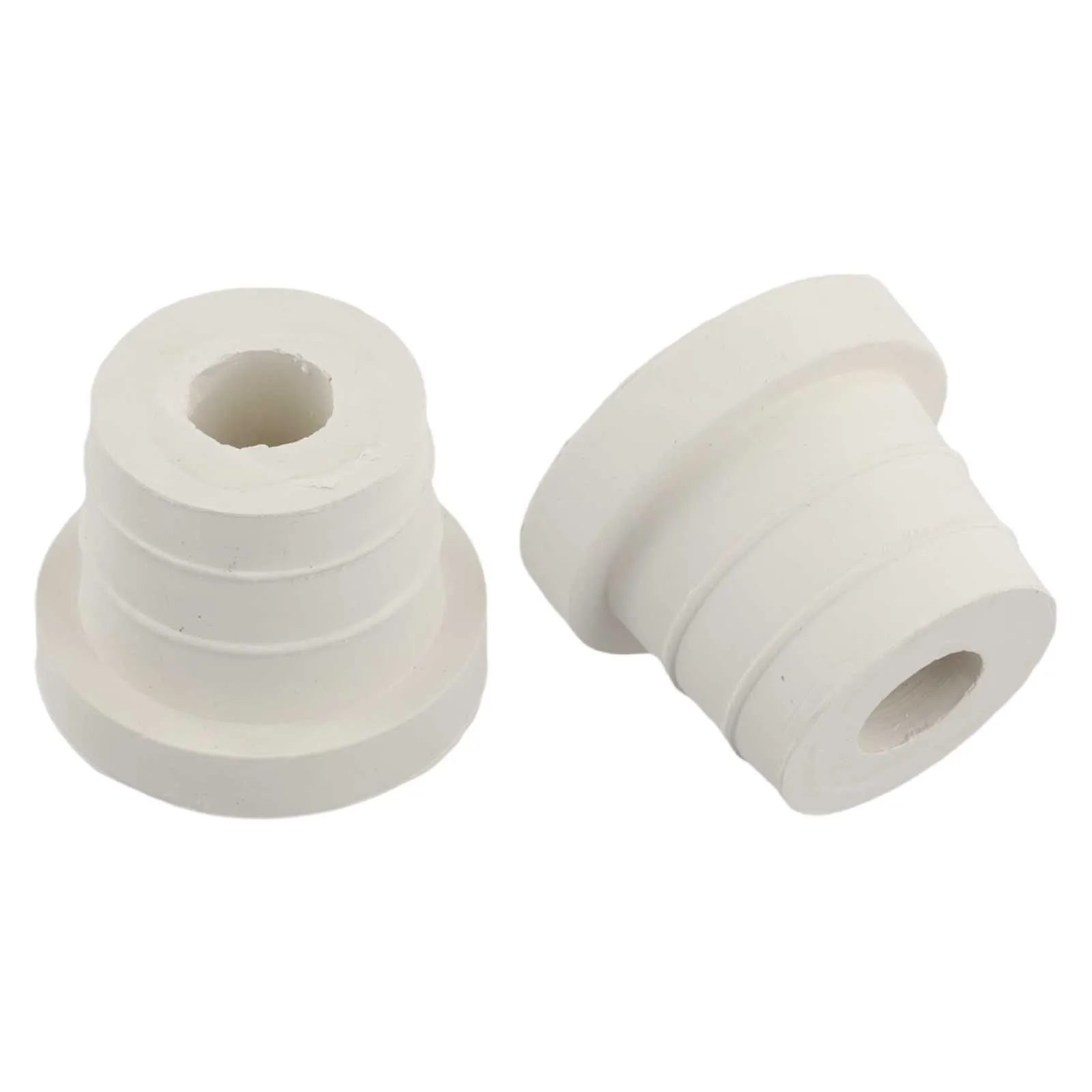 White Rubber Pool Ladder Bumper Set Of 2 For Swimming Pool Ladder Leg Stopper Floor Protection Pad Easy Install Garden Yard Part