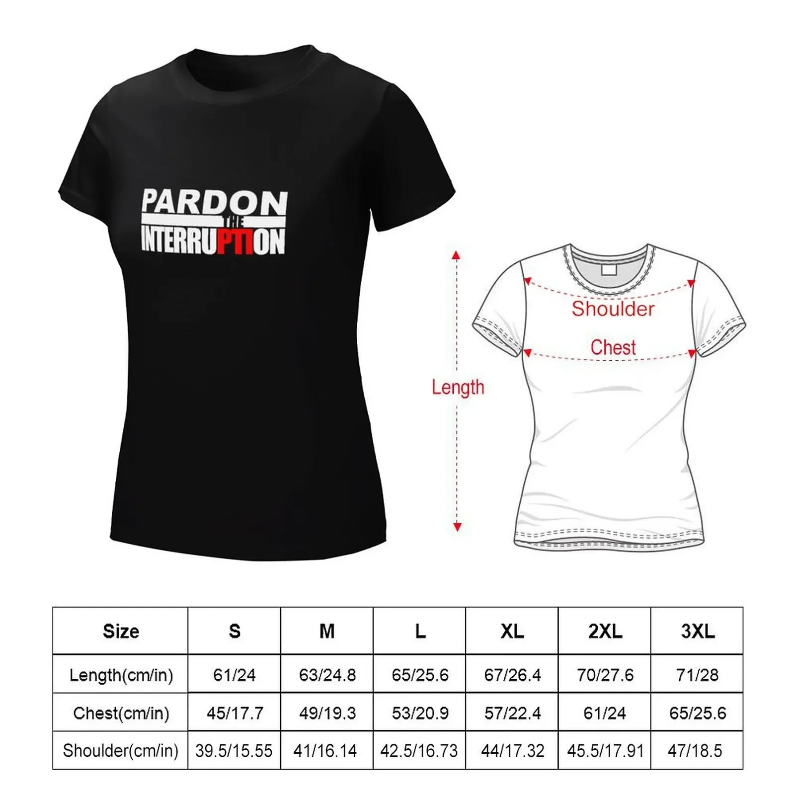 Pardon The Interruption Best T-shirt plus size tops shirts graphic tees aesthetic clothes tight shirts for Women