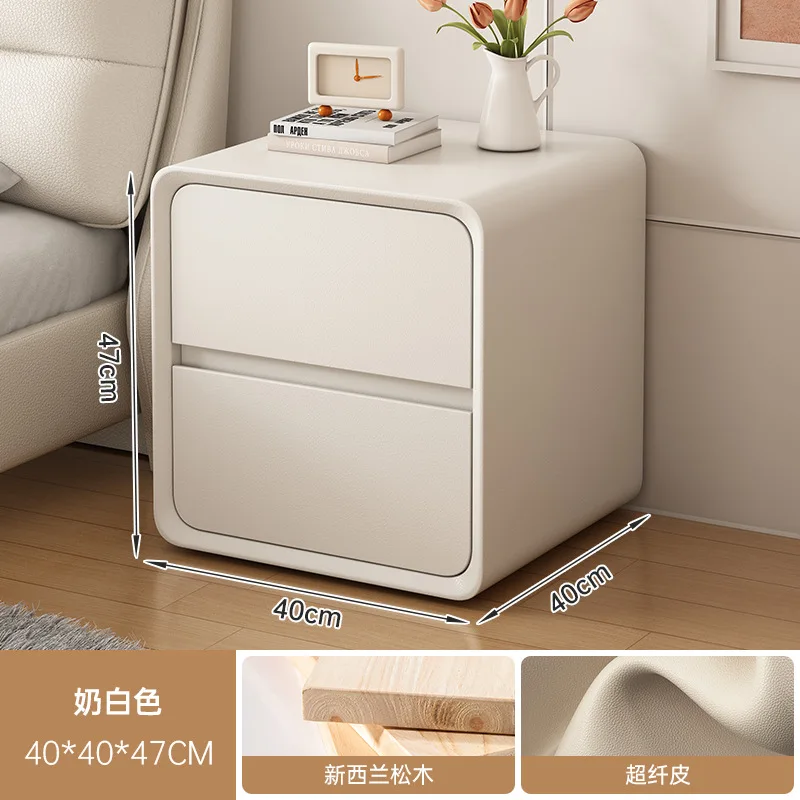 PYH solid wood bedside table simple modern small light luxury high-end bedroom home bedside table