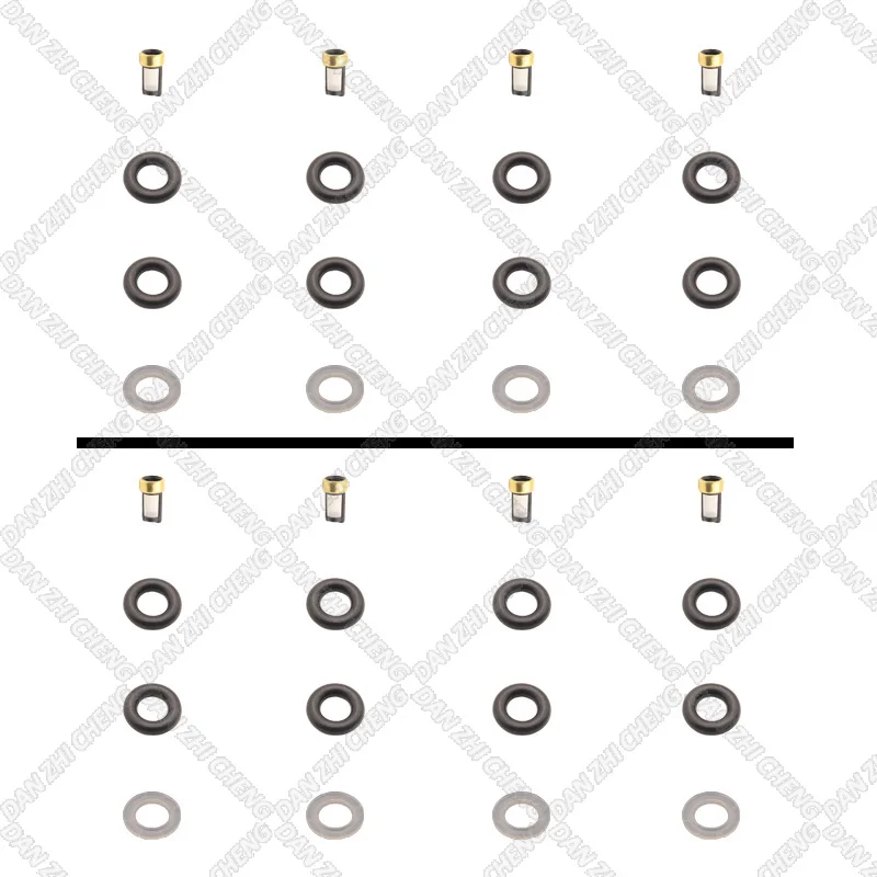 Fuel Injectors Seals O-Ring Repair Filters for Volvo S60 S80 C70 V70 Xc70 Xc90 Repair 91863400 9186340 0280155831 0 280 155 831