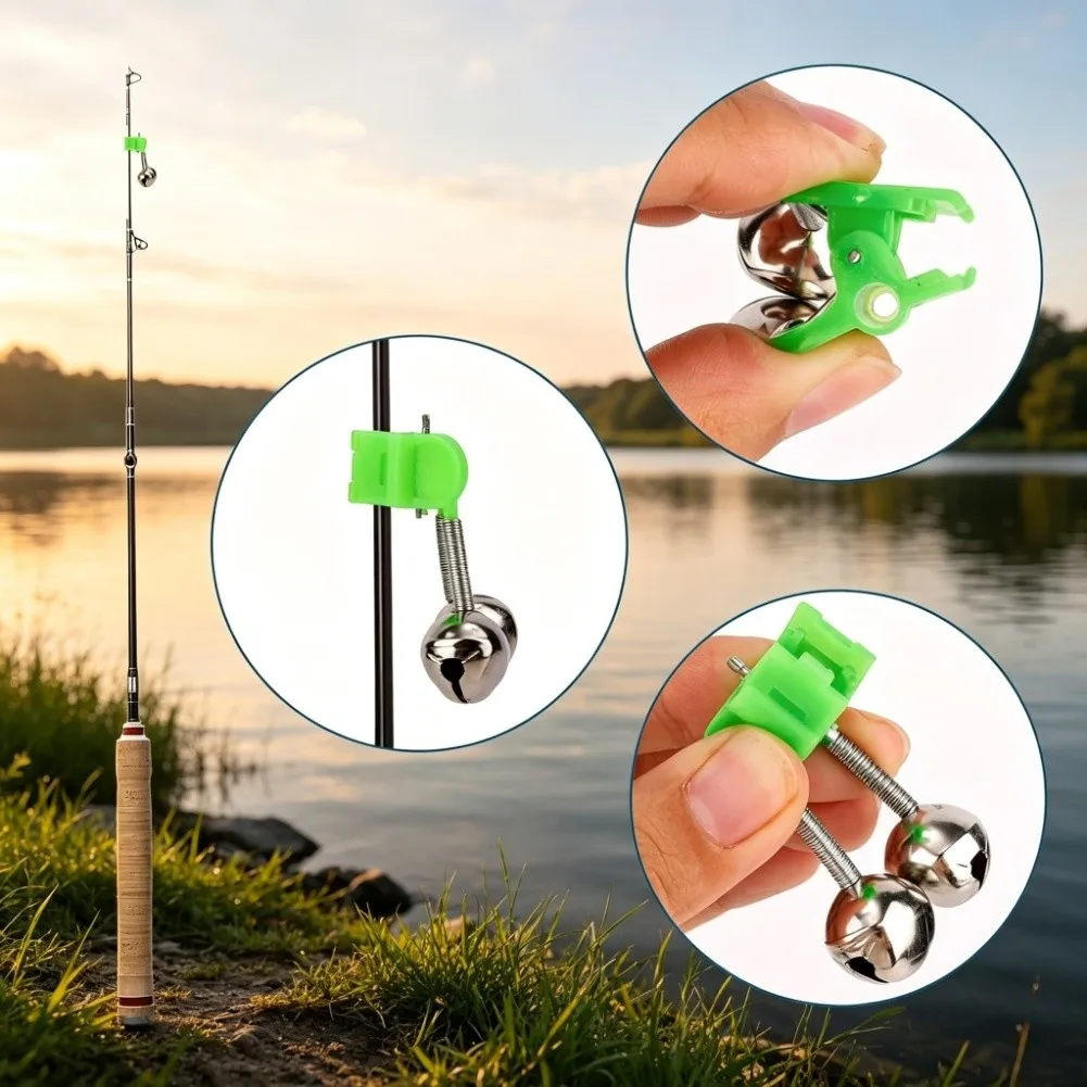 20pcs Portable Fishing Rod Alarm Indicators Compact Lightweight Design For Outdoor Fishing Use Accessories