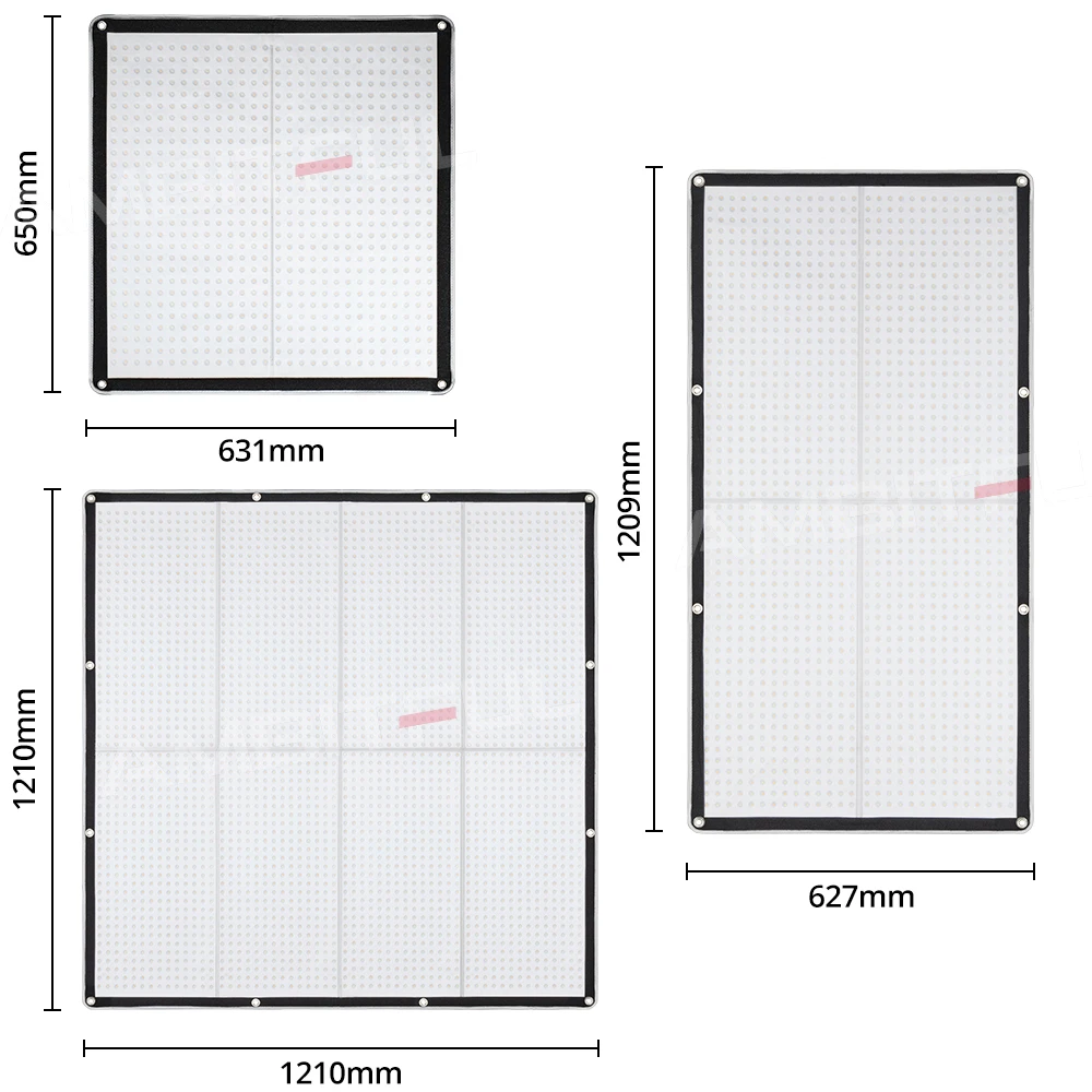 Godox F200Bi F400Bi F600Bi Flexible LED Mat 2700K-8500K Bi-Color CRI 96 TLCI 96 LED Light Panel Control by App