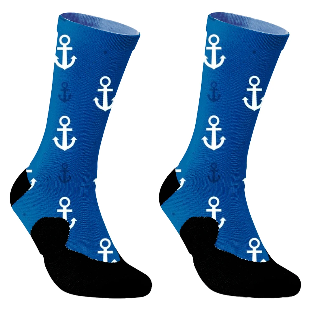 Chaussettes de sport de basket-ball hip-hop pour hommes et femmes, chaussettes de cyclisme drôles, chaussettes d'équipage de football imprimé Space Sky