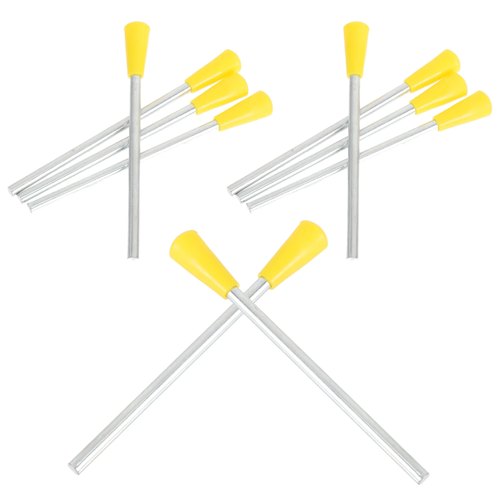 

10 Pcs Knocking Sticks 10pcs Musical Instruments Triangle Iron Accessories Hammer Percussion Metal Plastic Parts Mallet Child