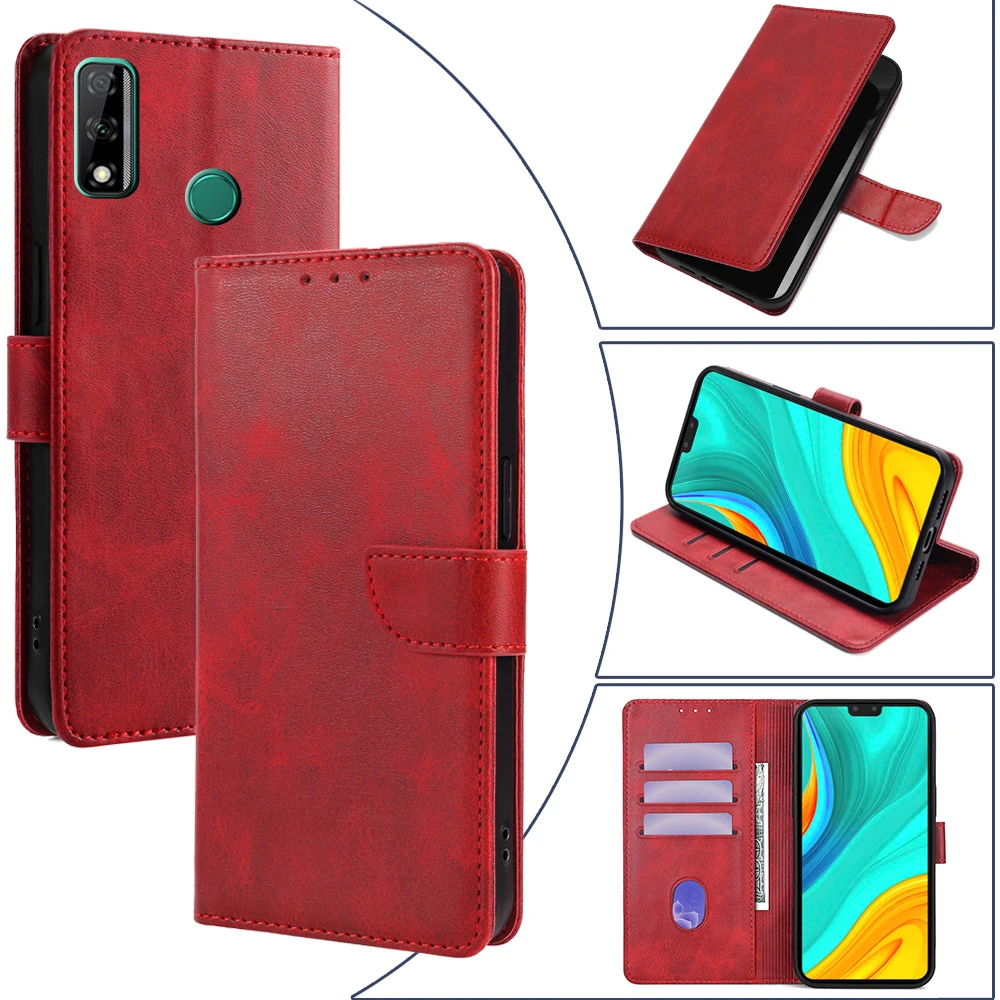 

GEFENIS Кожаный флип-чехол для телефона Huawei P Smart Plus S Y9S Y7P Y8P Y6P Y7A Y9A Чехол-кошелек с крышкой-подставкой Деловой чехол Fun