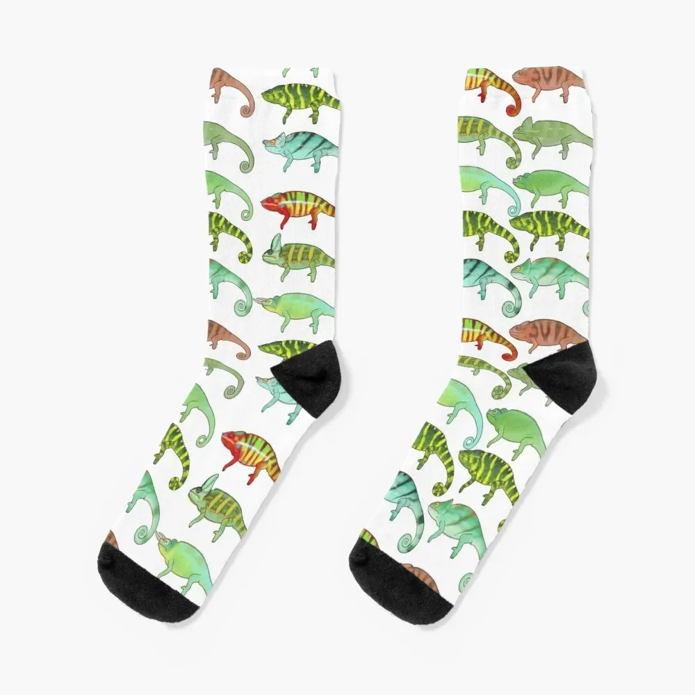 Collection of Chameleons Release 1 Socks colored cotton Men Socks Luxury Brand Women's