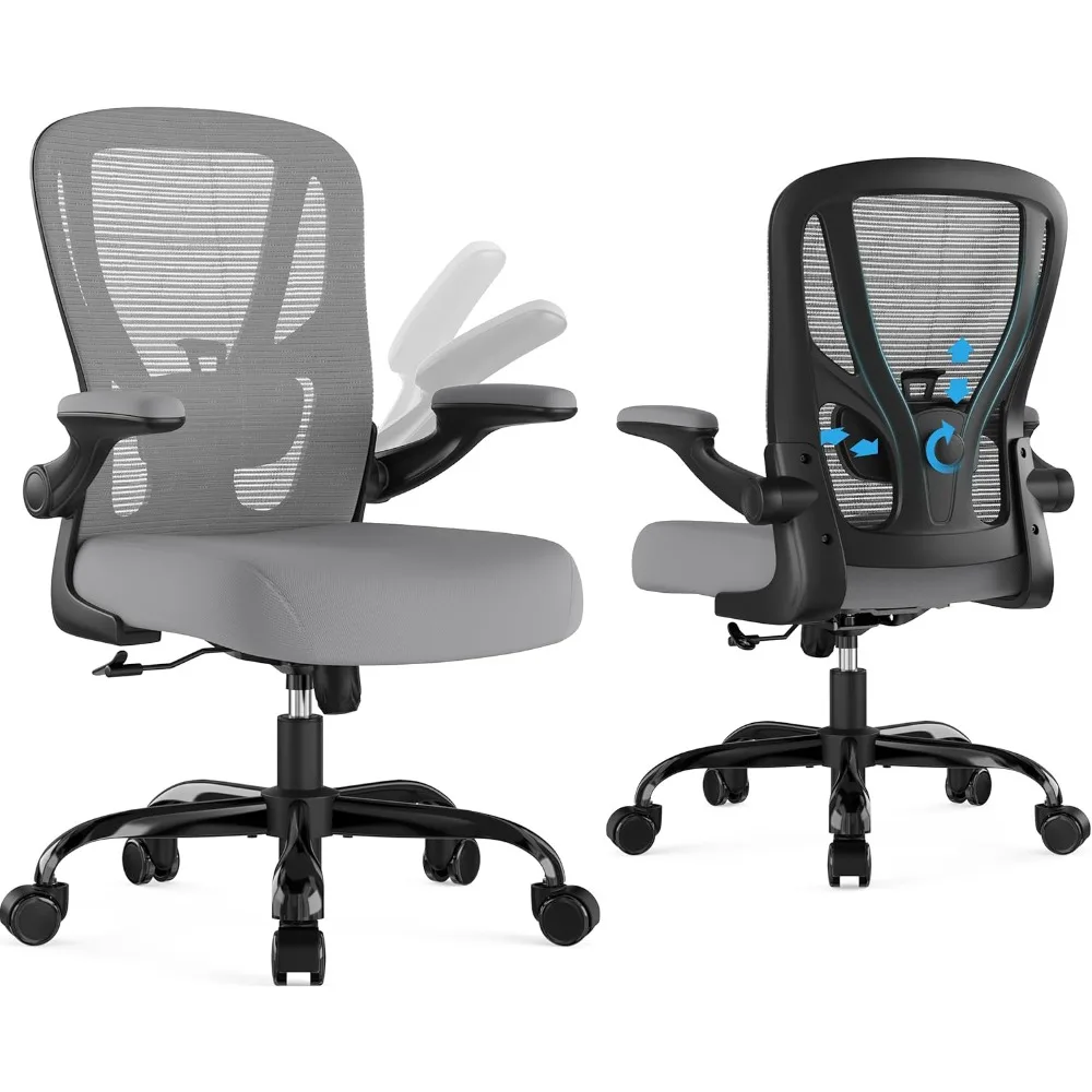 sedia da ufficio sedia da scrivania ergonomica - sedia da computer in rete sedia da lavoro traspirante con ruote supporto lombare regolabile scrivania di casa di