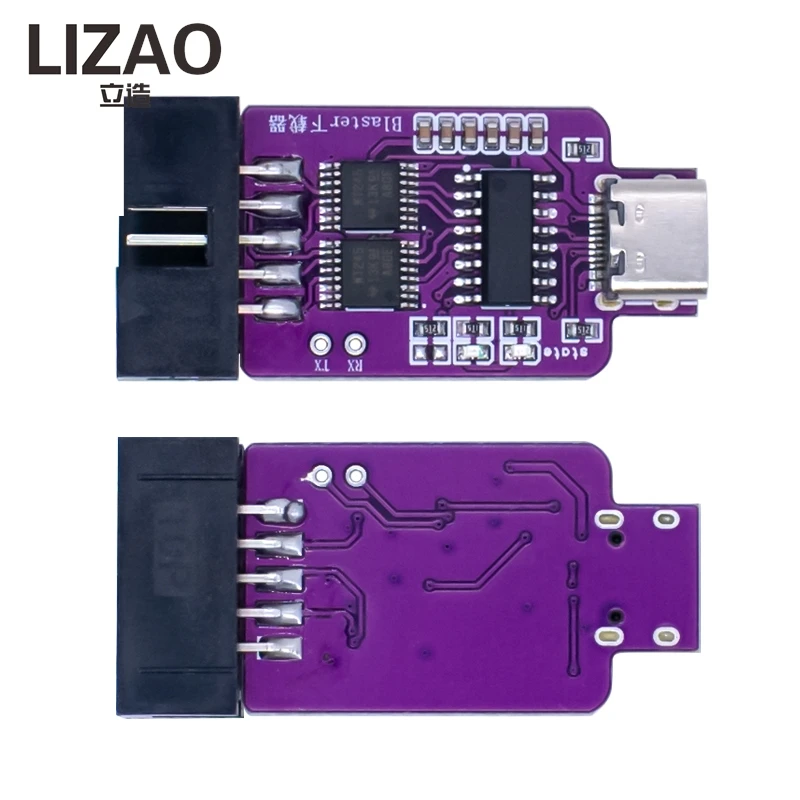 LIZAO Type‑C USB Blaster JTAG Programmer 1.2V‑3.3V For Altera CPLD FPGA Download Tool Programmer Adapter Module