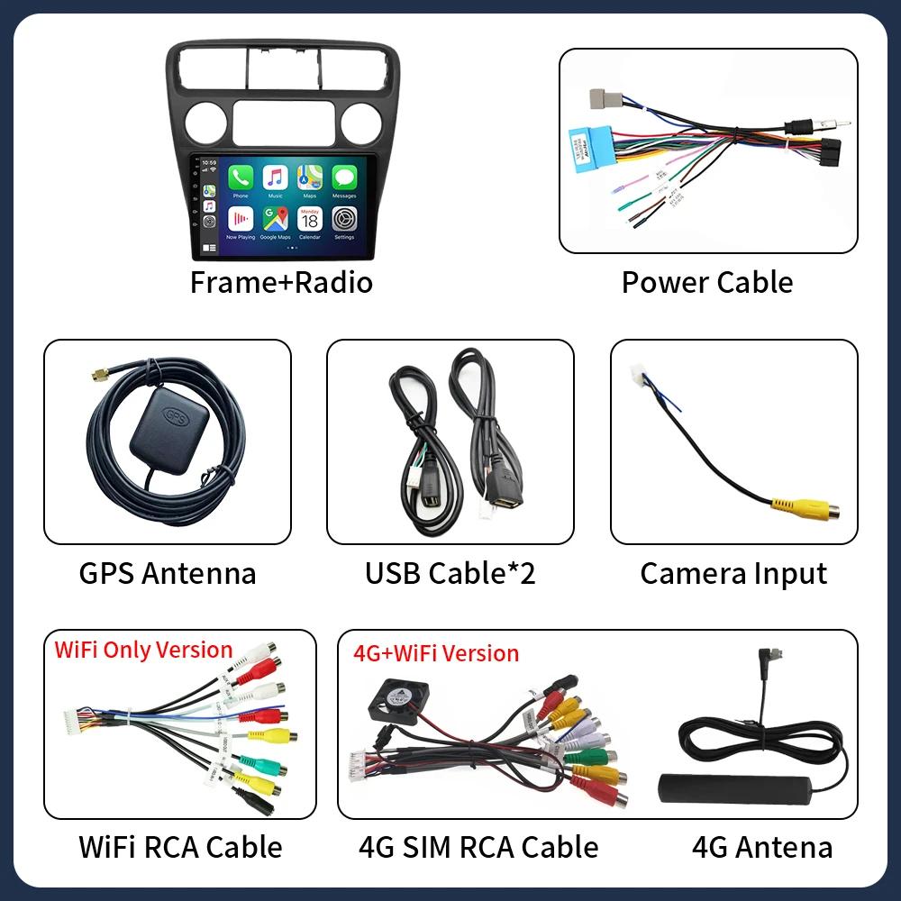 For Honda Accord 6 1997-2002 Android 16 Car Radio Multimedia Navigation 5G GPS Universal 2 Din Wireless Carplay Screen Stereo - Image 6