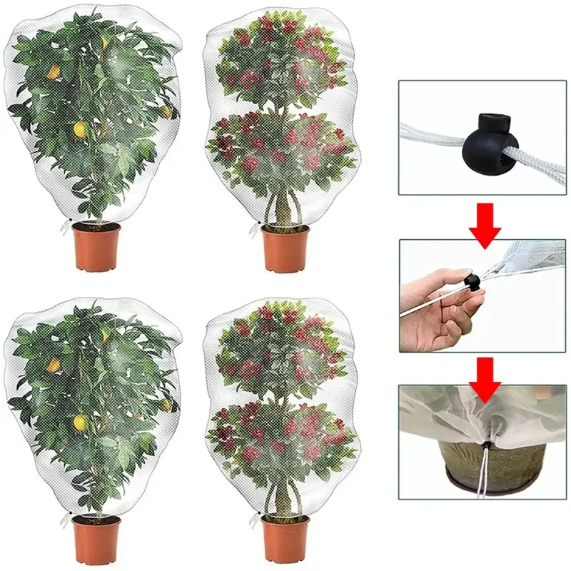 Garden Plant Pest Control Net Bag Anti-Bird Protection Cover Mesh for Strawberry Grape Fruit Tree Vegetable