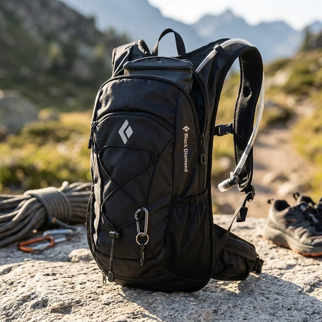 Black Diamond Neuer Outdoor Leichtgewicht Offroad-Rucksack 20L Langlebige Wasserfeste Wander- und Reisetasche für Männer und Frauen – Detail 1