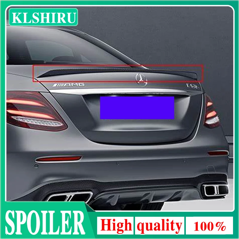 For Mercedes Benz W213 Spoiler 2016 2017 2018 2019-21 E-class E200 E300 E320 E63 Spoiler High Quality ABS Car Rear Wing Spoiler