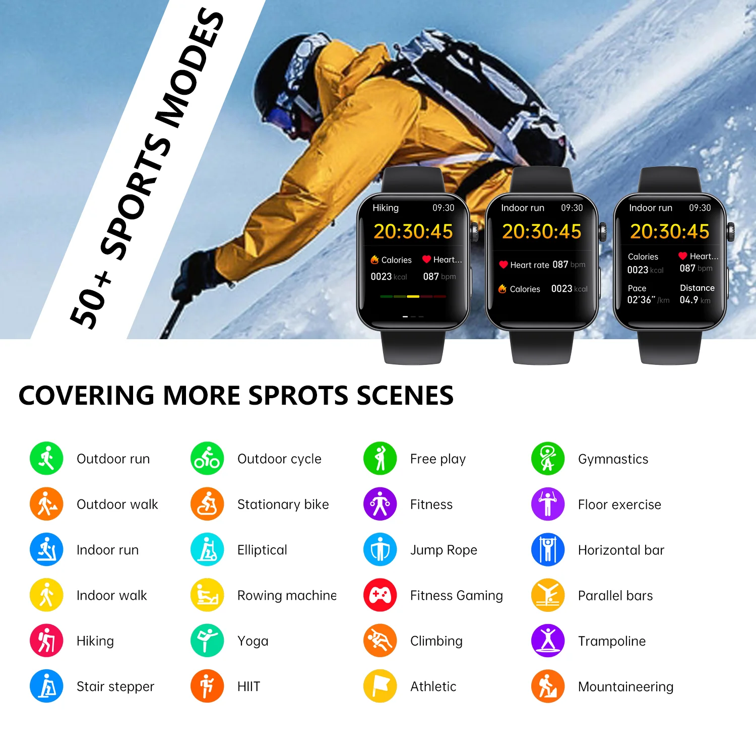 JOEME F300 Outdoor Smart Watch Men Bluetooth Call Smartwatch For Android IOS IP67 Waterproof Sports Fitness Music Watches