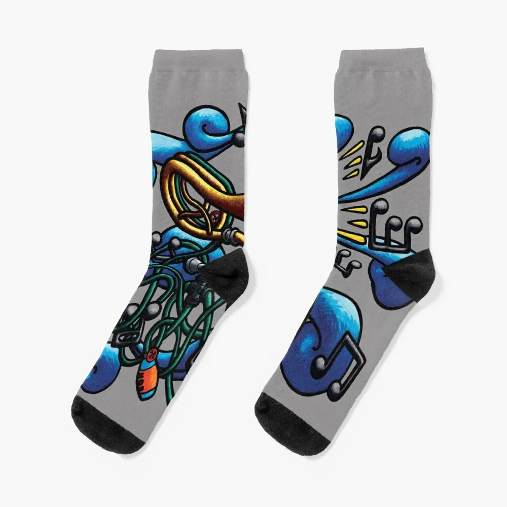 Liquid Trombone Socks sport gym funny gifts with print Socks Men Women's