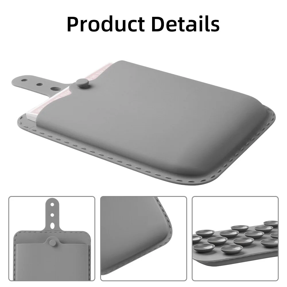 Mouse Storage Pouch For Laptop Pad Flexible Sticker Mouse Back Wireless Master Sticker Pouch Sleeves Luggage Storage Arrangement