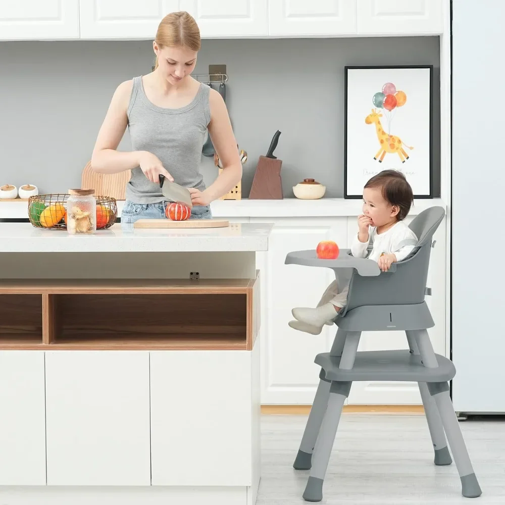 8 in 1 HighChairs for Babies and Toddlers,Convertible High Chair for Baby,Dining Booster Seat, Building Block Table