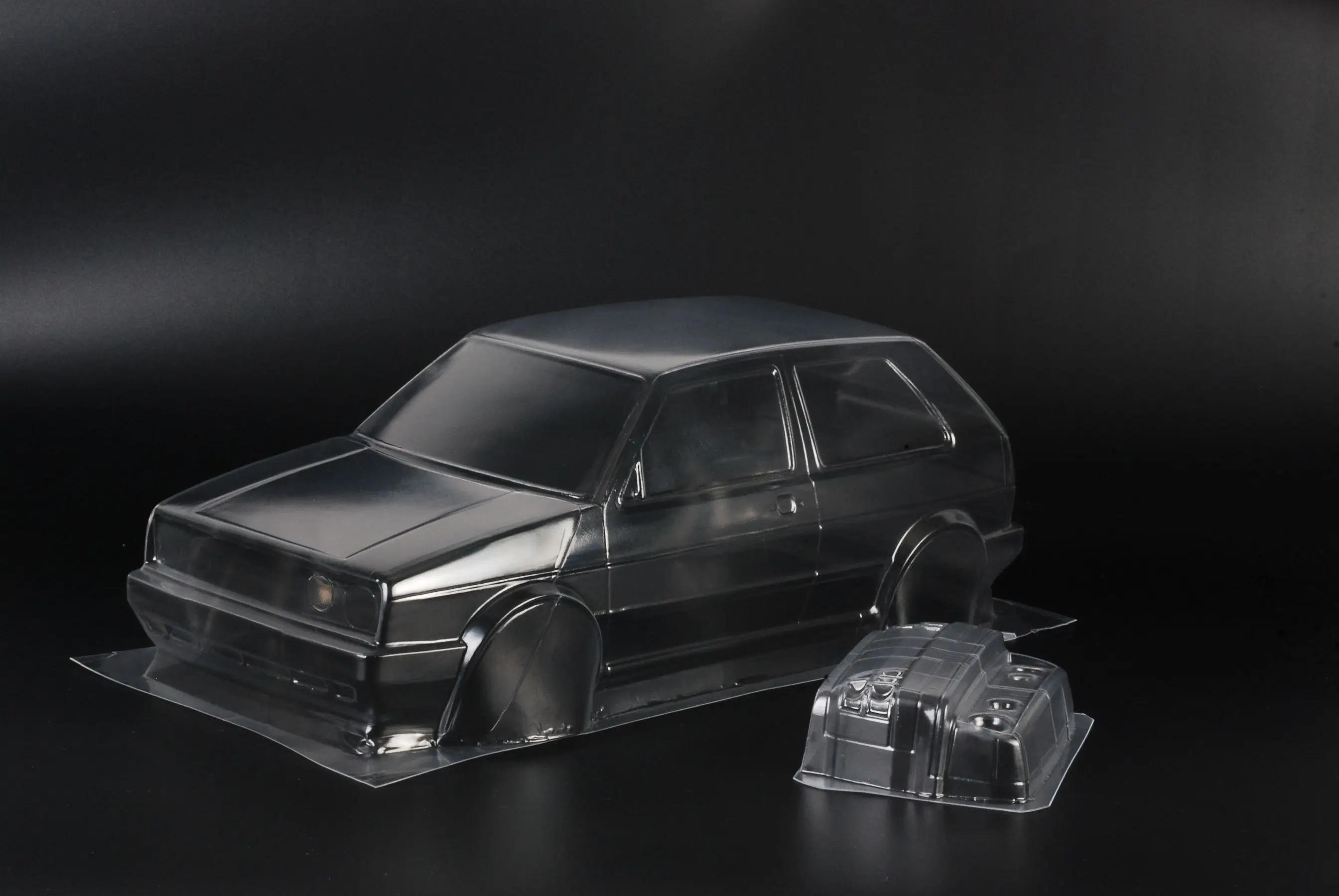 1/10 PC RC shell body Golf MK2 GTI Hatchback 190mm width lampshade Transparent shell body for turing Dirft mst yokomo hpi hsp