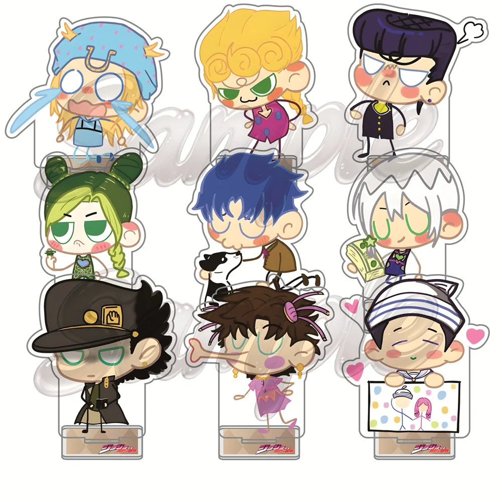 Anime JoJo's Bizarre Adventure 10cm Acrylic Stand Tabletop Decorations Accessories Gifts Keychain Elegant Goods