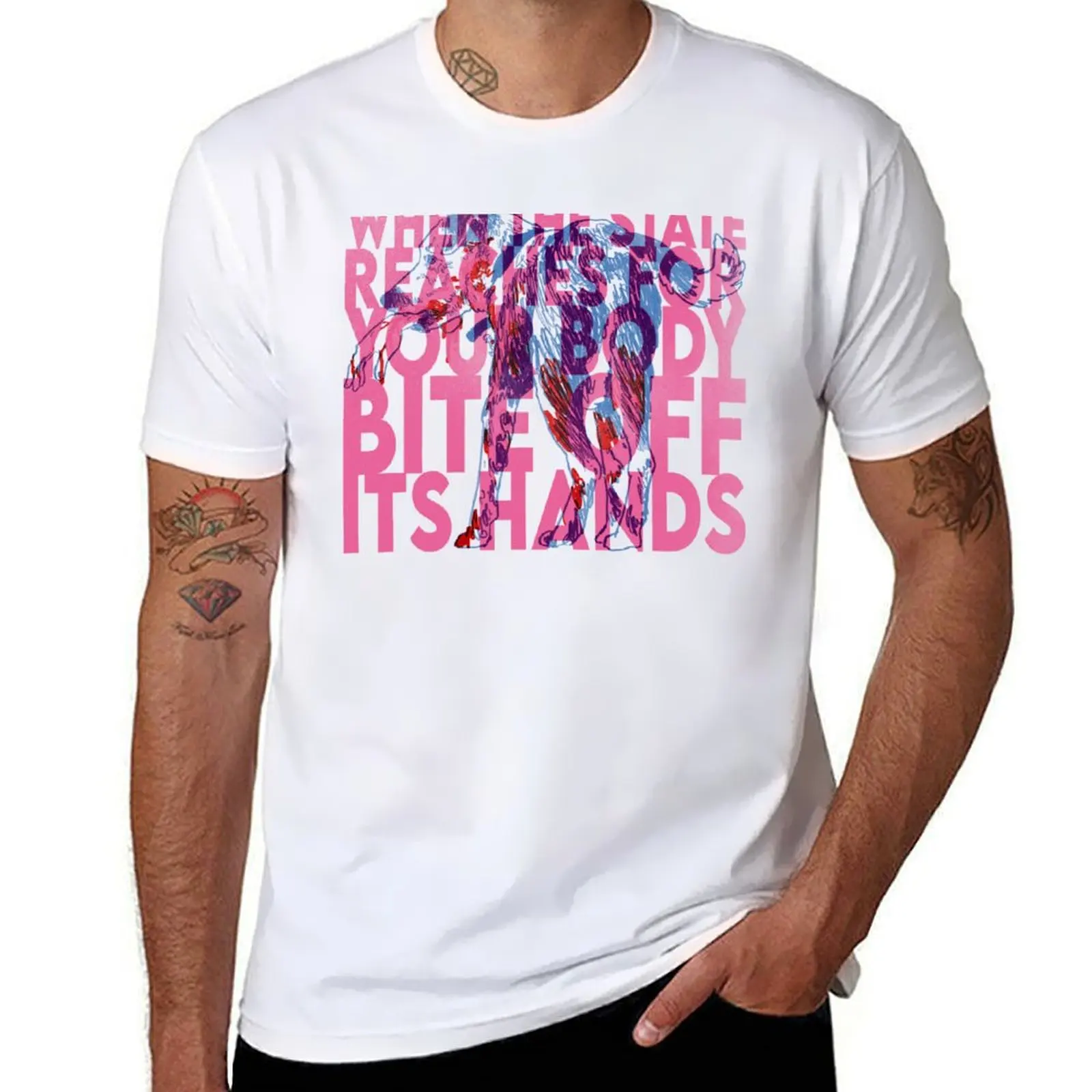

Bite off its hands! T-Shirt t shirts for man slim fit printed t shirts for man T-Shirt