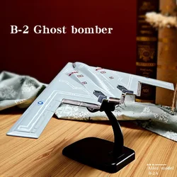 1:72 합금 항공기 모델B-2 전투기 빛과 음악 풀백 시리즈 어린이 항공기 모델 장난감 생일 선물 크리스마스