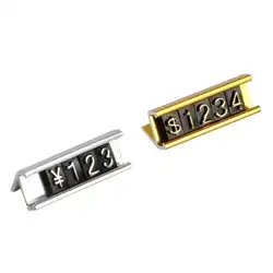 Mini marco Base de Metal combinado con letras, indicador de precio, Cubo de precios, soporte de escaparate ajustable, etiquetas