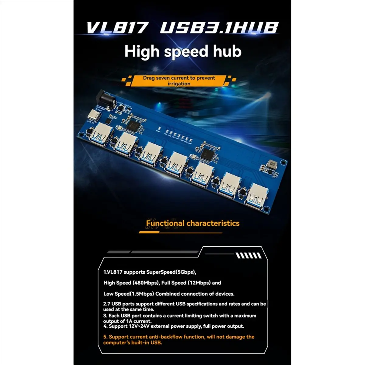 Abkm VL817 USB3.1 H…