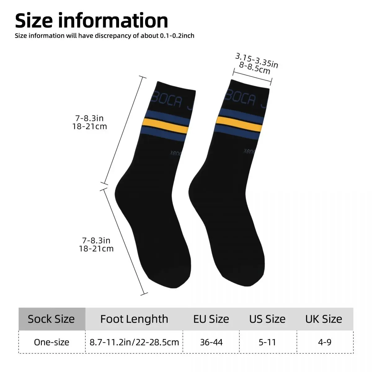 Superliga Boca Juniors Stockings Adults Men Socks Soft Breathable Korean Socks Autumn Outdoor Non Slip Pattern Socks Gift Idea