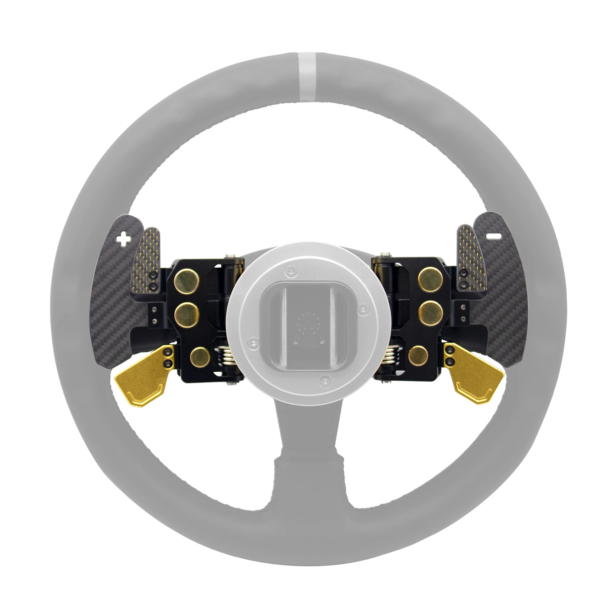 Simube Podium Advanced Paddle Module for Fanatec Carbon Fiber & Aluminum Alloy Featuring Magnetic Shifters and Hall Sensors
