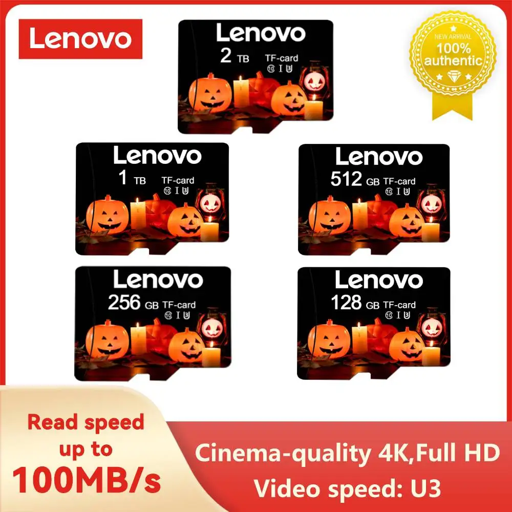 100% оригинальная высокоскоростная карта памяти Micro SD Lenovo, 1 ТБ, 512 ГБ, 256 ГБ, класс 10, карта TF SD, карта памяти 128 ГБ для Nintendo Switch