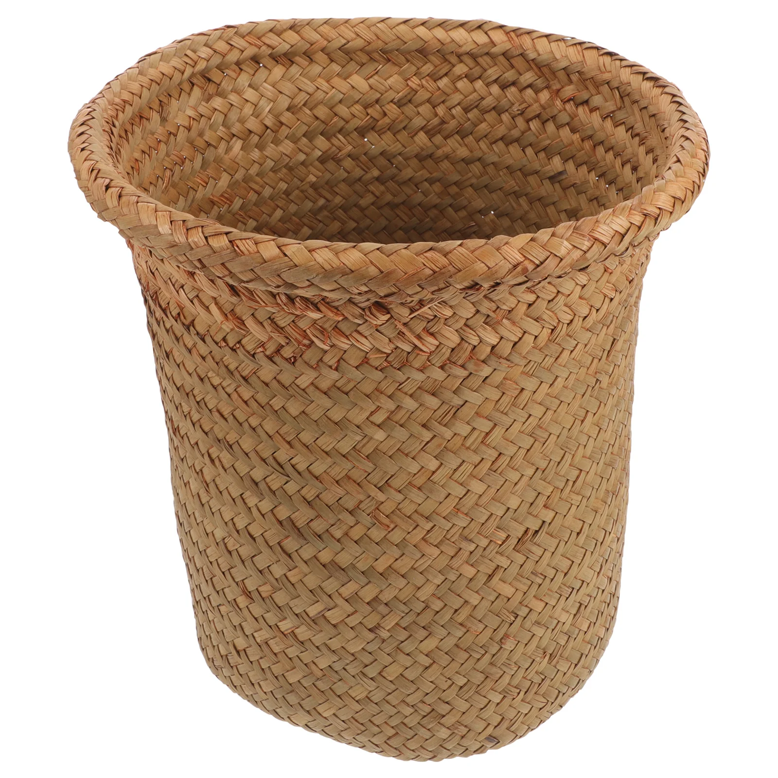 

Sundries Storage Basket Woven Flower Planter for Pot Cover Plants Indoor Cattail Grass