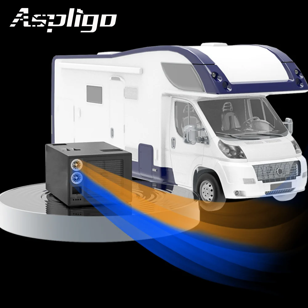 Aspligo-Climatiseur électrique intégré automobile, 12/24V, chauffage et refroidissement, pour camion de camping-car Hurhome