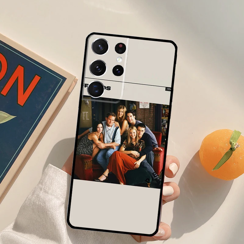 Amigos tv mostrar caso de telefone para samsung galaxy s20 fe s21 s22 ultra nota 20 nota 10 s8 s9 s10 mais capa