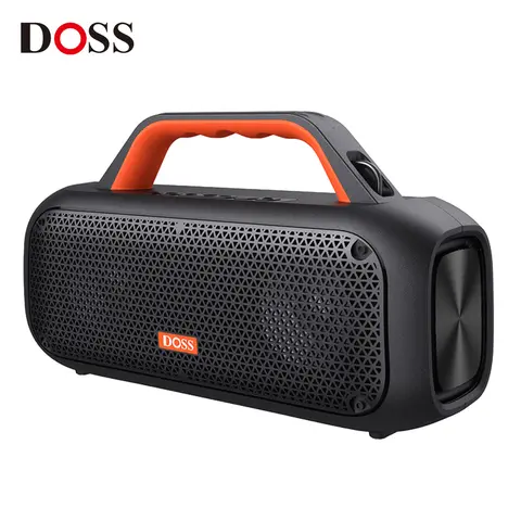 DOSS Outdoor Portable Bluetooth Speaker Powerful 60W Stereo Bass Subwoofer SoundBox IPX6 Waterproof TWS Pairing Wireless Speaker