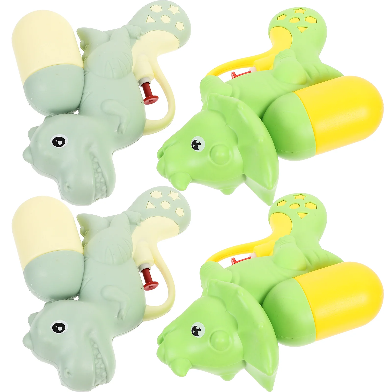 4 stuks Cartoon Waterpistool voor Kinderen Lichtgewicht Draagbaar Schieten Zomer Buiten Strand Zwembad Feest Plezier Duurzaam Plastic Waterpret