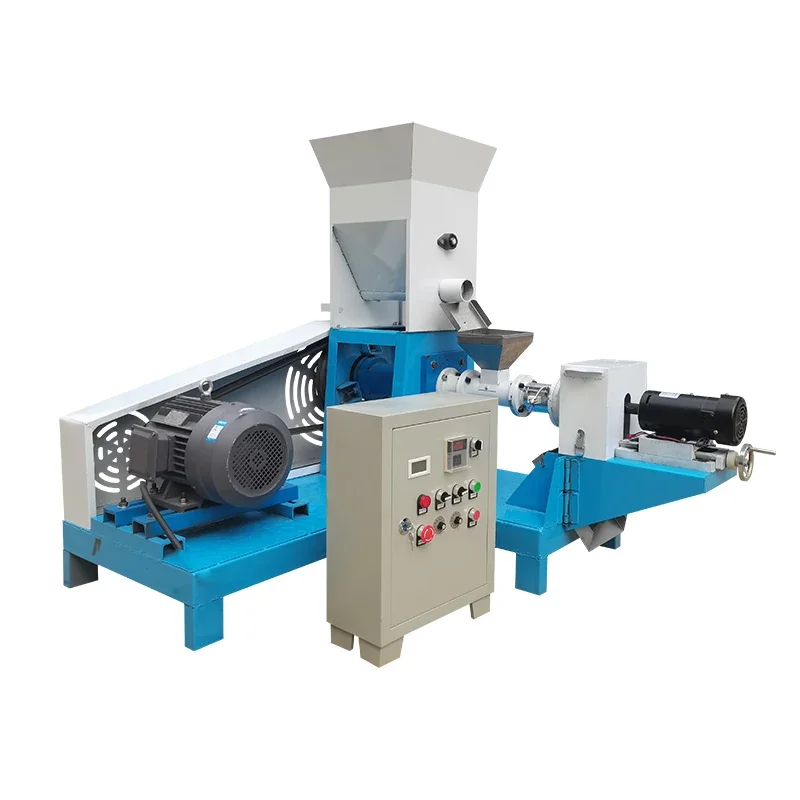 Corn Soybean Grains And Miscellaneous Grains Puffing Machine Floating Fish Feed Pellet Machine