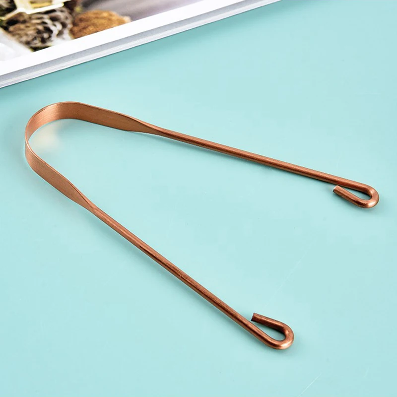 

Stainless Steel Tongue Scraper Cleaner Fresh Breath Cleaning Coated Tongue Toothbrush Oral Hygiene Care Tools