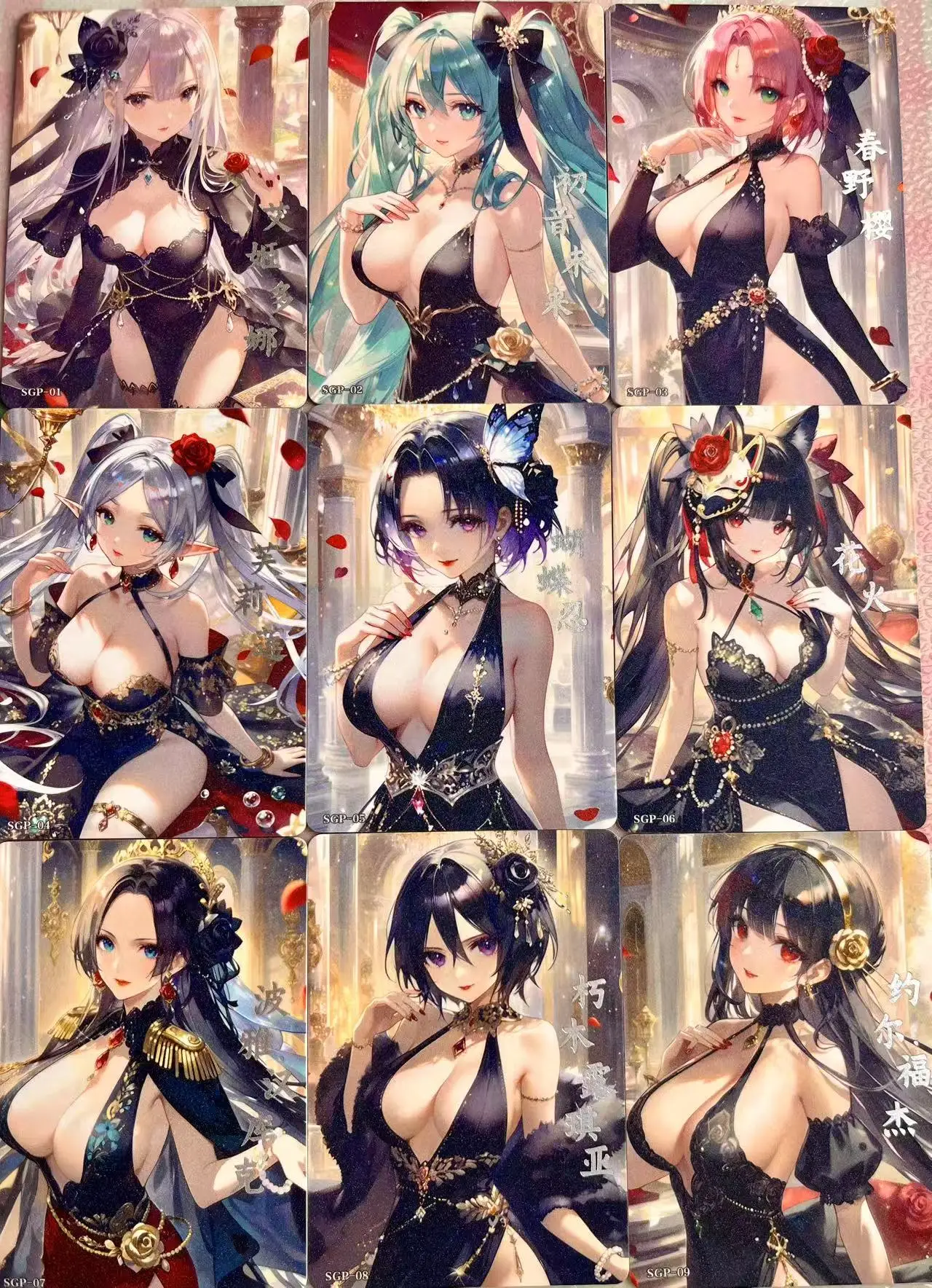 Anime Goddess Story PTR SSP EX LSP Set of Cards Tokisaki Kurumi Ganyu Rem Yae Miko Christmas Birthday Gift Children's Toy