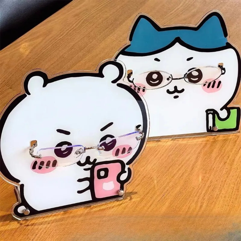 

Creative Cartoon Cute Chiikawaed Cute Glasses Frame Stand, High-value Eyewear Display Stand, Desktop Ornament Decoration Gift
