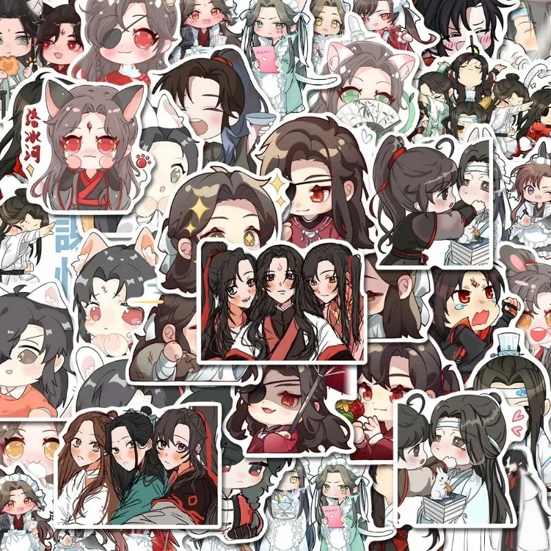 Mo Dao Zu Shi Sticker Anime Decorative Stickers Childrens Stationery Waterproof Grandmaster of Demonic Cultivation Decoration